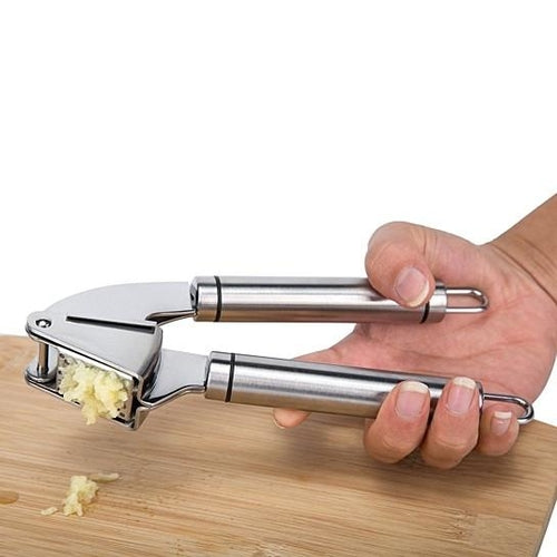 Stainless Steel Garlic Press & Crusher