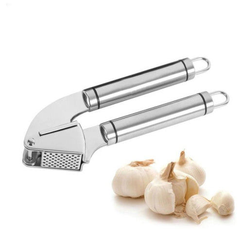Stainless Steel Garlic Press & Crusher