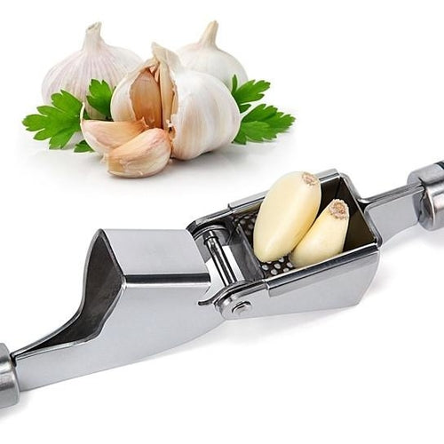 Stainless Steel Garlic Press & Crusher